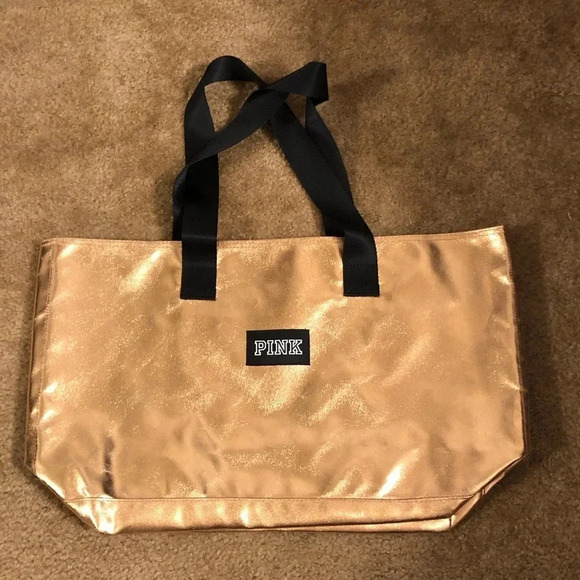 Gold metallic shiny Tote - Picture 1 of 6